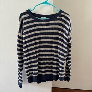Madewell Wallace striped heart sweater